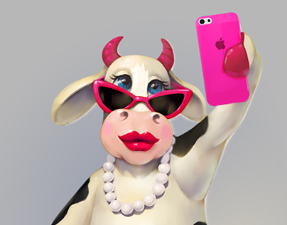 Selfie cow