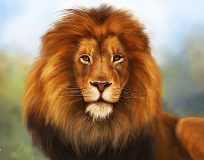 Digital drawing/Lion
