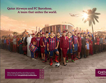 Qatar Airways & F.C. Barcelona by 180Amsterdam