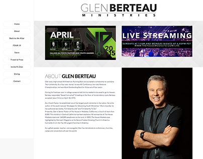 Glen Berteau Ministries Website 2014