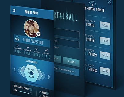 Portalball iPhone game UI