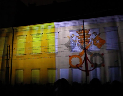 Projection Mapping Canonisation of Pope John Paul II
