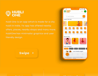 Hubli One - Offers and news for a City - Ui/Ux Design