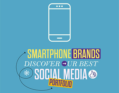 Smart Phone Social media marketing Design