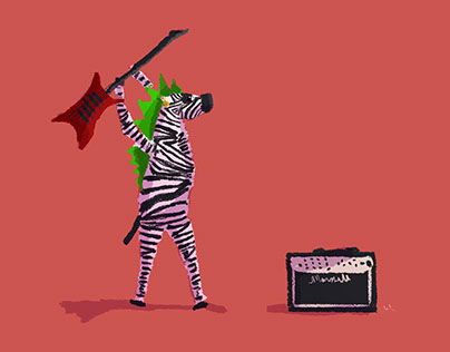 Punk Rock Zebra!