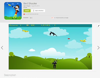 Bird Shooter Android app development
