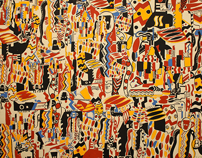 Pattern design based on paintings by Fernand Léger