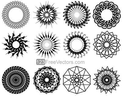 Geometric Circle Design Vector Art