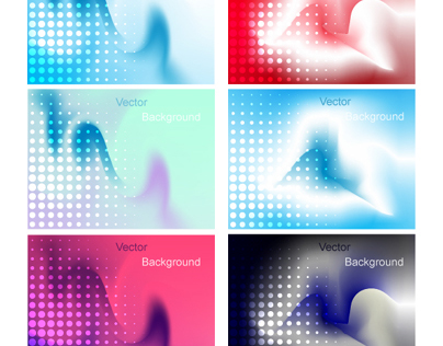 Colorful Gradient Mess Background with Halftone Design