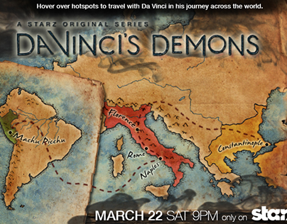 STARZ Interactive Map for Da Vinci's Demons