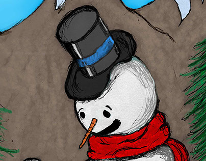 Snowman brought to life