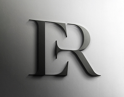 E+R logo design