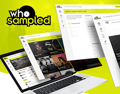 Whosampled.com personal redesign concept