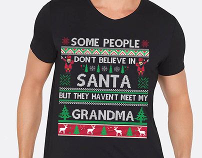 Some people don't believe in Santa Christmas t-shirt