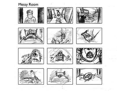 Messy Room Storyboards