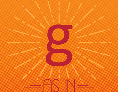 G as in GTFO typographic poster