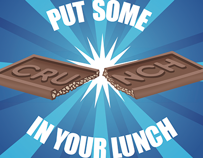 Nestle Crunch Illustration/Ad Design