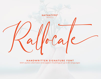 Rallocate - Script Font