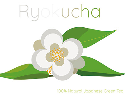 Label proposal for a green tea brand