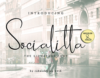 Socialitta Signature Font