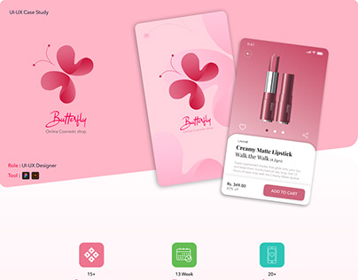 Butterfly cosmetic app (UI-UX Case study)