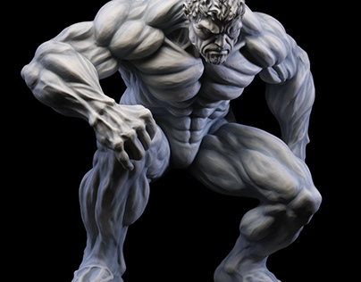 Human man lower body marble sculpture. muscular legs.