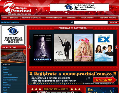 Diseño Web - Cinemas Procinal