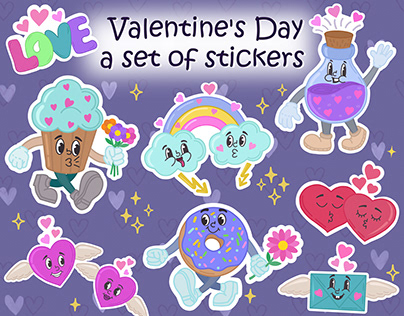 Sticker pack "Valentine's Day".