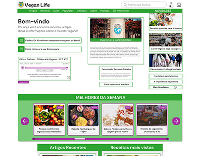 Projeto Vegan Life PT/BR - Website - Design System