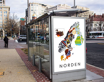Norden/The Nordic countries Poster