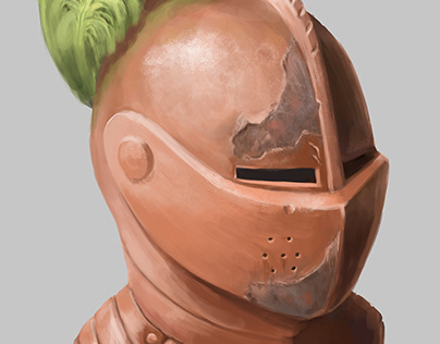 Old warrior's helmet