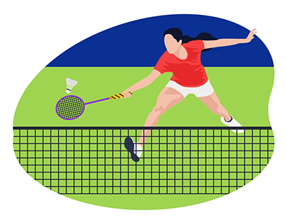 Female badminton player 👇