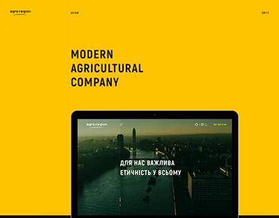 Agricultural company - website concept