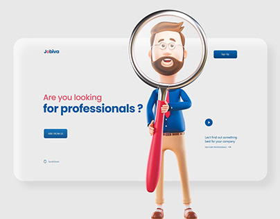 Jobiva | Web page design
