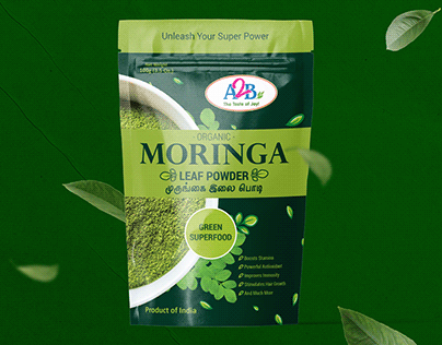 Pouch Packaging Design - AAB Moringa Powder