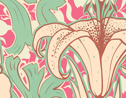 lilies and anemones pattern