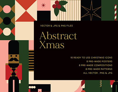 Abstract Christmas Set by All This Concept