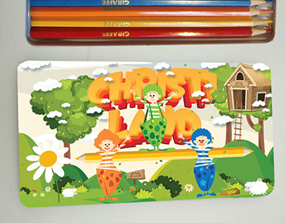 Kids products design for pencil
