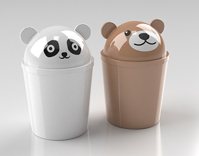 Waste bin concept for kids