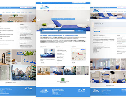 Web design & development Blue Barcelona