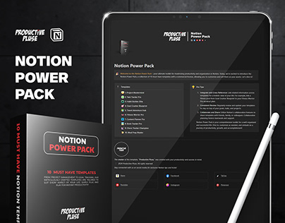 Notion Power Pack: 10 Must-Have Notion Templates