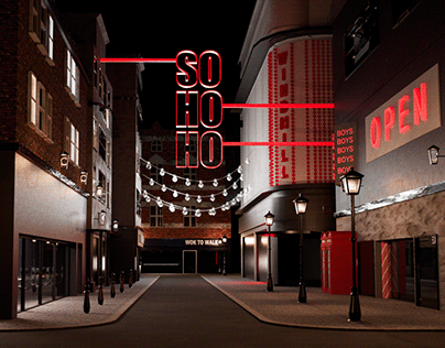 Soho Street London 3D