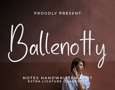 Ballenotty - Notes Handwritten Font