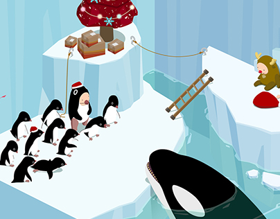 Project ROOM 4. The christmas of penguins