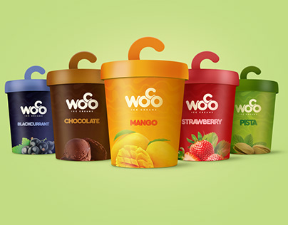 Woco Ice Cream Packaging Design