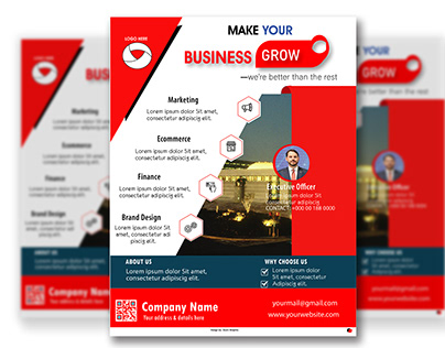 Corporate Business flyer design user for multiple