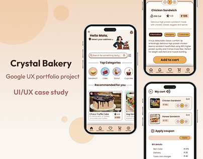 Crystal Bakery App - UI/UX Case Study