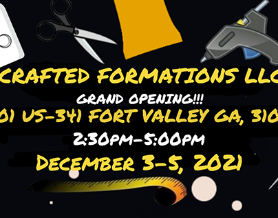 Live Flyer and Ad post ~Crafted Formation