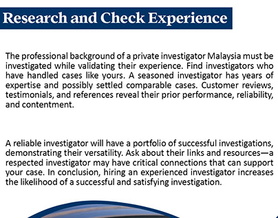 How Hire Private Investigator in Malaysia?