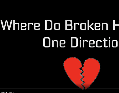 Lyricsvideo Where do broken hearts go - One Direction
